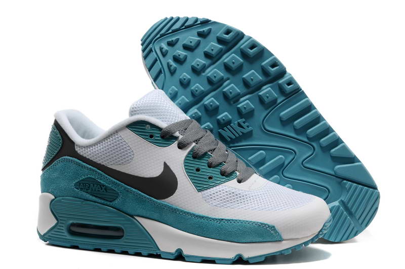 Air Max 90 Hyperfuse Fourrure Chaussures Femmes Blanc Vert